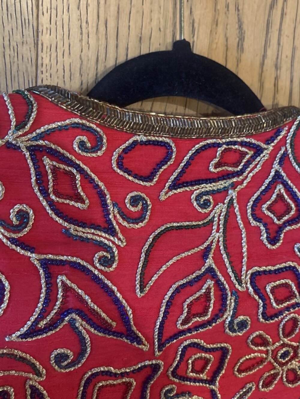 Talitha Red Embroidered Open-Front Jacket - Picture 15 of 16